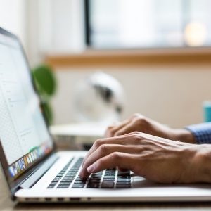 Person using MacBook